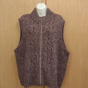 +SZ NWT Sleeveless Purple Knit Vest SZ 3X By Westbound Woman